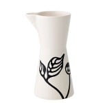 black and white ceramic jug by Malene Helbak