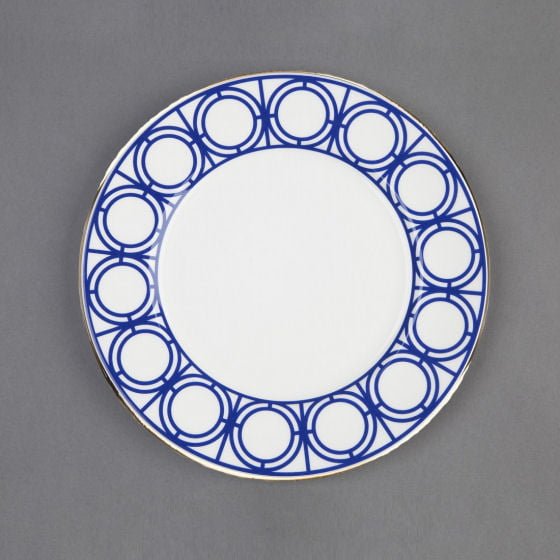 Blue and White Palladian design Bread Plate by CUSTHOM