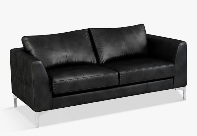 10 best contemporary leather sofas for small spaces • Colourful