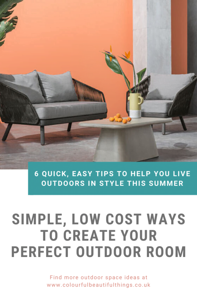 The perfect outdoor room How to create the perfect outdoor room pin infographic