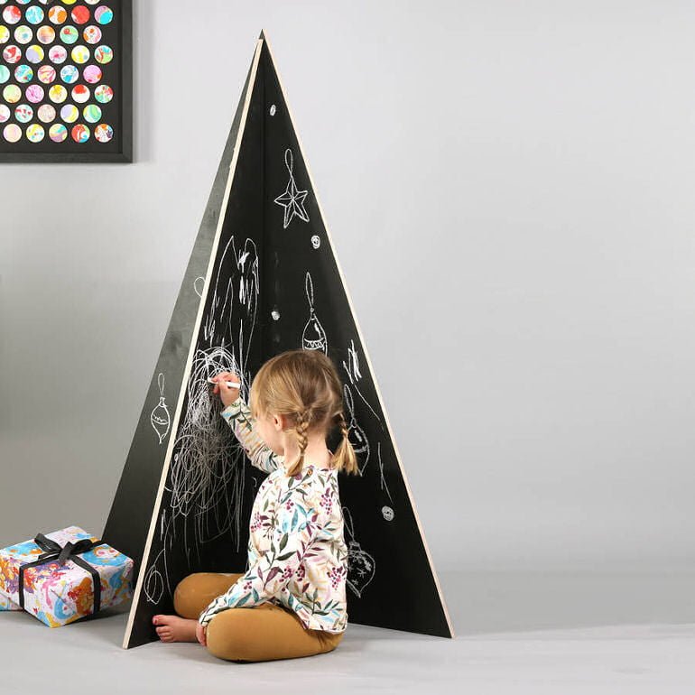 Contemporary Alternative Christmas Trees for Small Spaces • Colourful