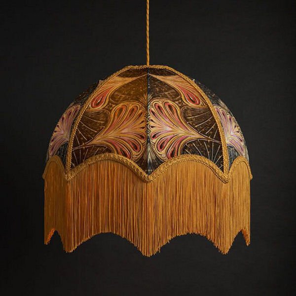 Anna Hayman Designs Showgirl lampshade with fringing
