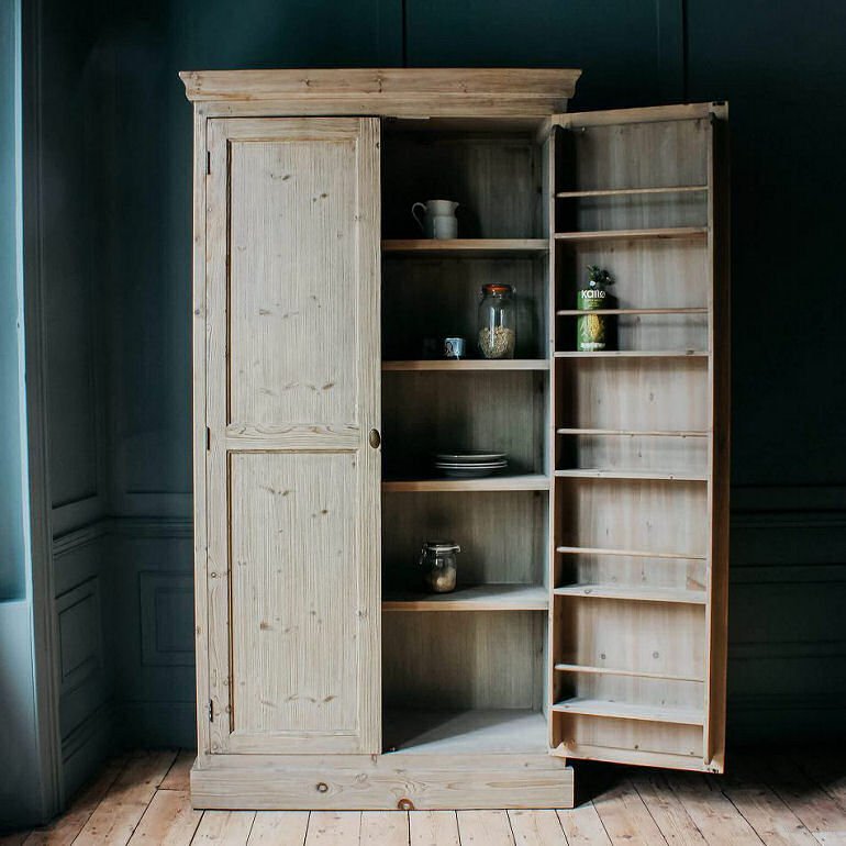 Lamont solid wood free-standing kitchen larder cupboard