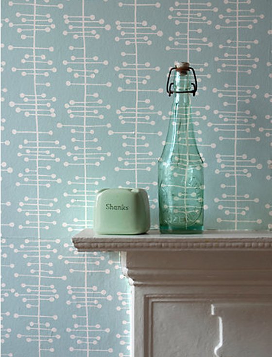 Muscat wallpaper MissPrint Wallpaper in blue and white Muscat design