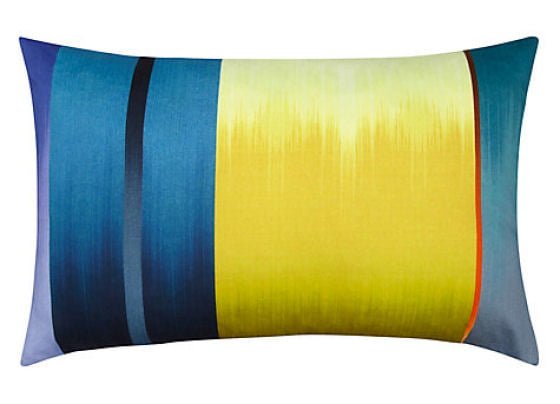 Ptolemy Mann cushion Yellow, red and blue striped cushion
