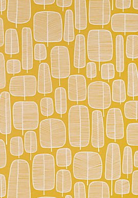 Little Trees wallpaper Little Trees MissPrint Wallpaper in yellow and white