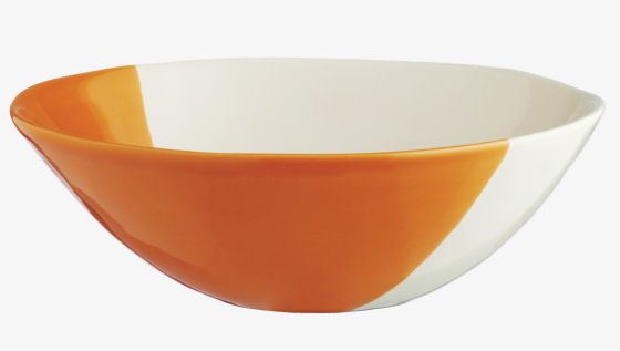 Orange and white Estrella bowl