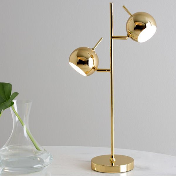 Austin Contemporary Brass Desk/Table Lamp