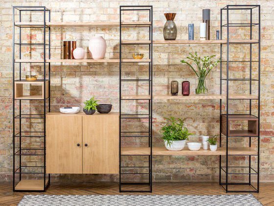 The Tower Modular Shelving Unit from Heal's provides versatilestorage solutions for small spaces