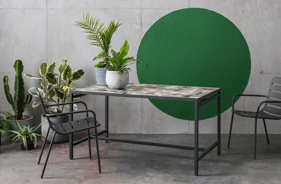 MADE Vitti grey dining table for indoors/outdoors