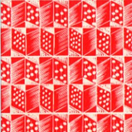 Curwen Press Enid Marx paper design in red Curwen Press Enid Marx paper design in red