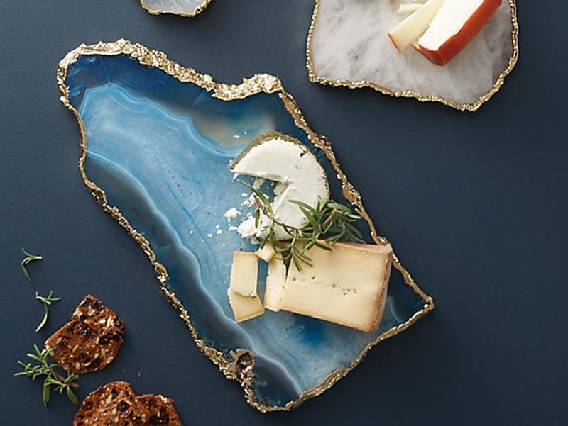 Agate Cheese Boards (and other tableware) from Anthropologie Anthropologie Agate Cheese Boards