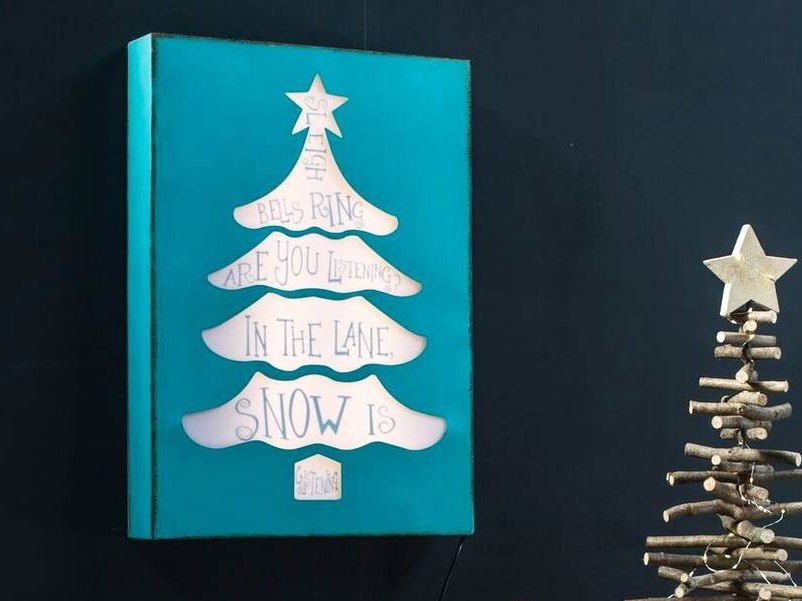 Contemporary Alternative Christmas Trees for Small Spaces • Colourful