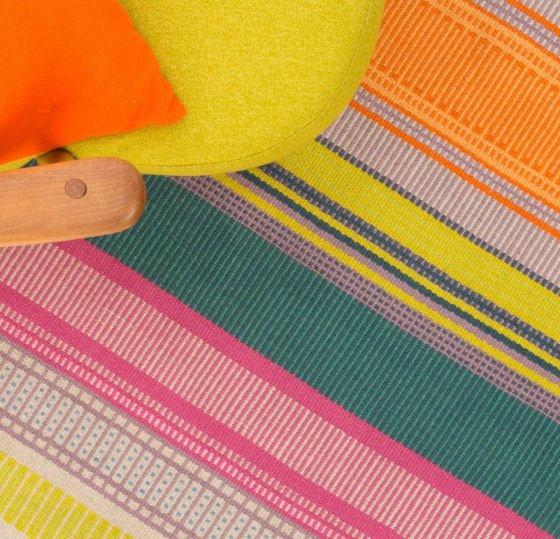 Colourful handwoven Eco Rugs by Angie Parker Textiles