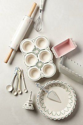 Maelle baking pans and kitchen utensils from Anthropologie