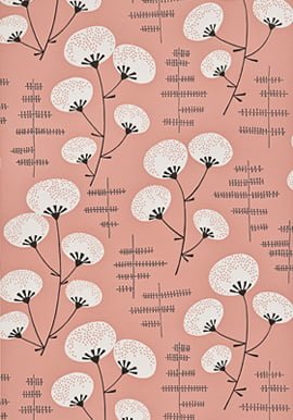 MissPrint Denver Dolly Wallpaper MissPrint Denver Dolly Wallpaper in pink, black and white