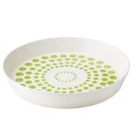 green dots on round serving tray by Malene Helbak