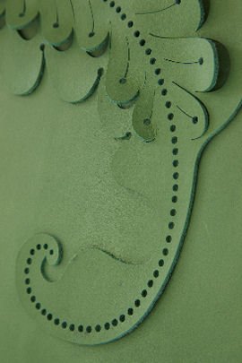 Genevieve Bennett Bespoke sculpted leather Damask - detail 3