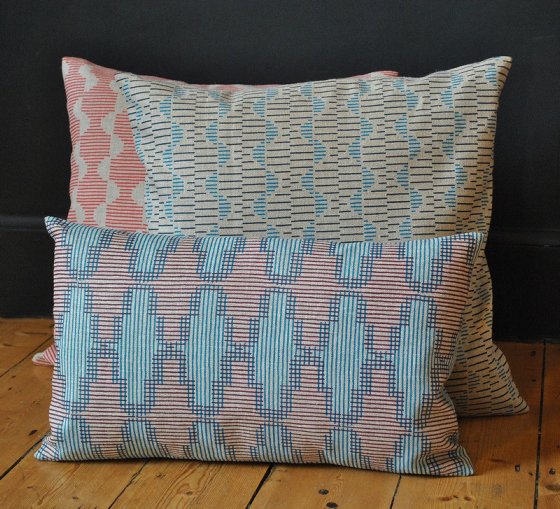 Hoof, Nessie and Tile linen cushions by Thorody