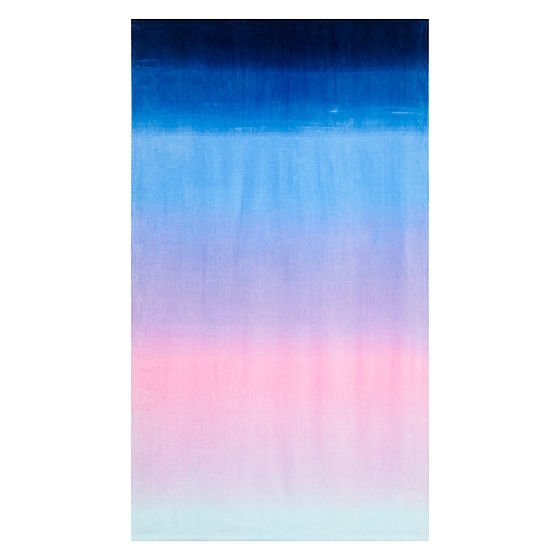 John Lewis Ombre Beach Towel Ombre Beach Towel in shades of black, blue, pink and white