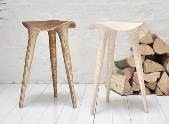 LMBRJK Sadl Stool from Clippings