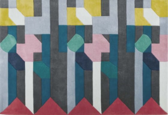 Multicoloured Merida Rug with geometric shapes from Made.com