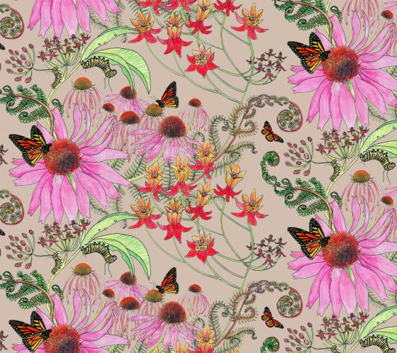 Newton Paisley wallpaper Carolina Monarch