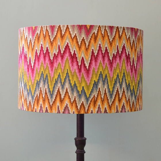 NOYHS original_flame-stripe-handmade-lampshade