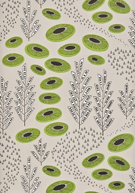 Navajo Sandstone MissPrint wallpaper in green, beige and black