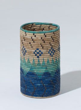 Peaks woven vase by Donna Wilson
