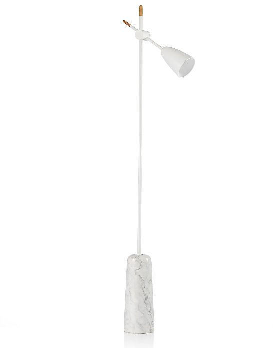 White Conran Ryton Floor Lamp from M&S with marble base