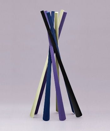 Coloured Normann Coepnhagen Shoehorns arranged in wigwam shape