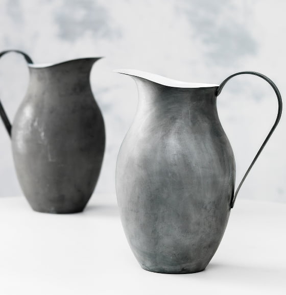 Grey Two Tone Zinc Jugs by French Connection
