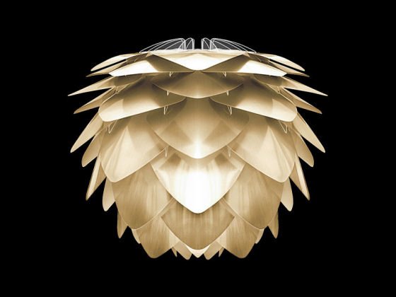 Vita Silvia lampshade in brushed brass