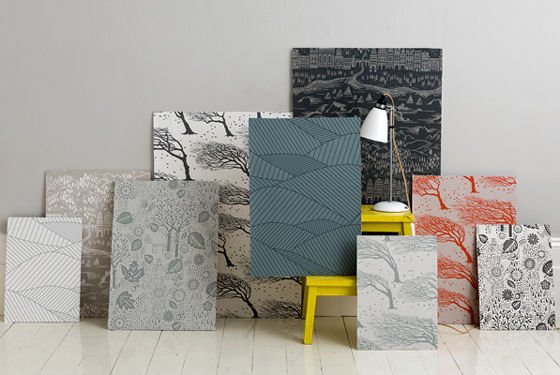 Contemporary wallpaper designs by Bold and Noble