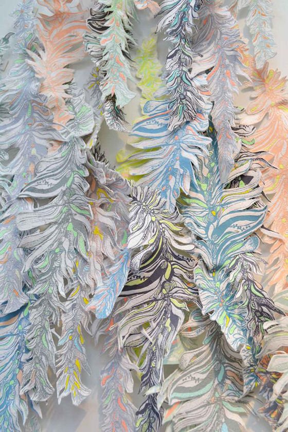 Bespoke 3D wallcovering by Sara Phillips
