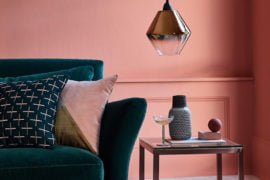 Habitat green velvet sofa SS19
