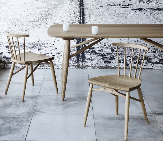Heal's Koji contemporary wooden table and chairs