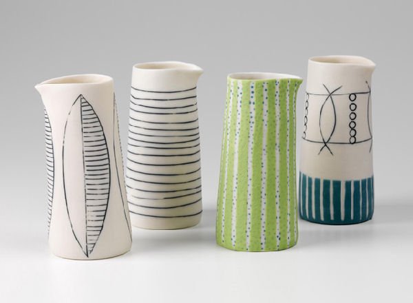 porcelain vessels by Lara Scobie