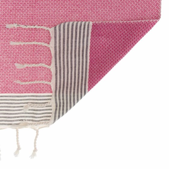raspberry-cotton-hammam-towel-mahdia detail