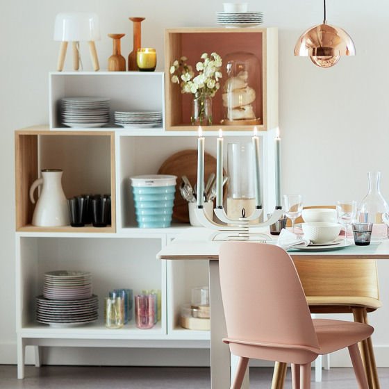 Reconfigurable storage solutions for small spaces with the Muuto Stacked Storage System