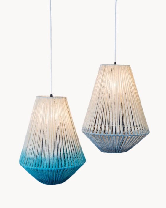 Janie Knitted Textiles wool lampshades at Handmade at Kew 2016