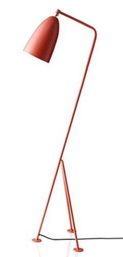 Grasshopper Retro Floor Lamp in Vintage Red