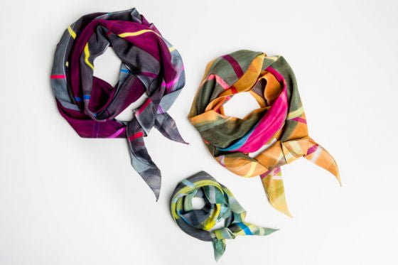 Wendy Edmonds colourful textiles at Handmade at Kew 2016